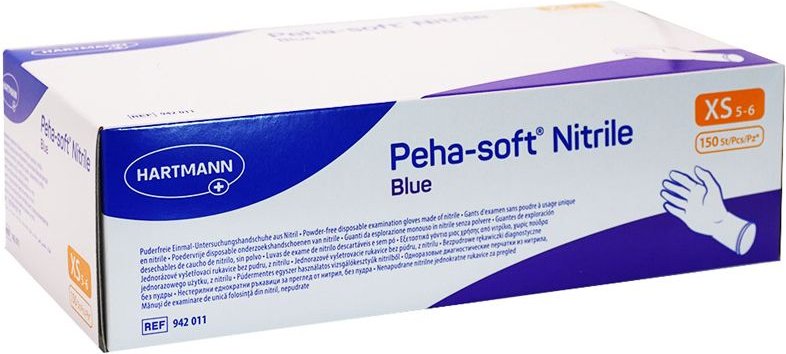 Peha-Soft nitrile blue Unt.Hands.unsteril pf XS 150 St Handschuhe