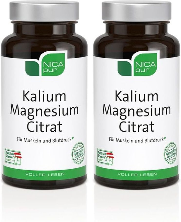 Nicapur Kalium Magnesium Citrat Kapseln 2x 2x60 St