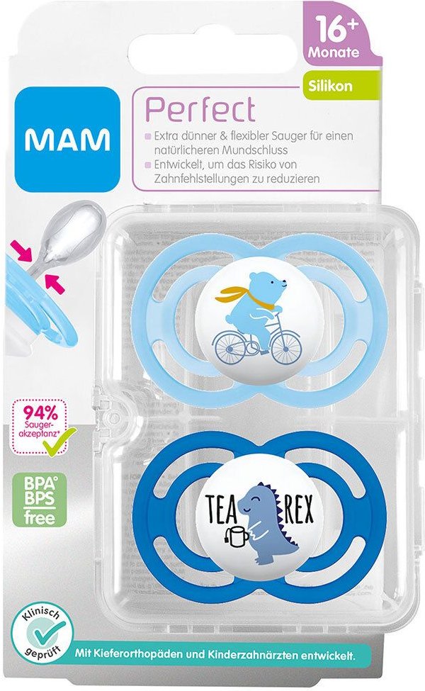 MAM Perfect Silikon 16+ Monate 2 St Schnuller