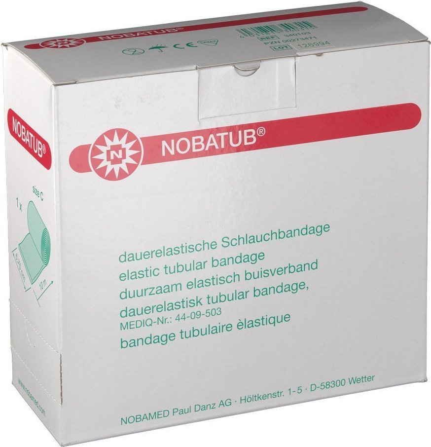 Nobatub Schlauchb.dauerel.C 6,75 cmx10 m weiß 1 St Verband