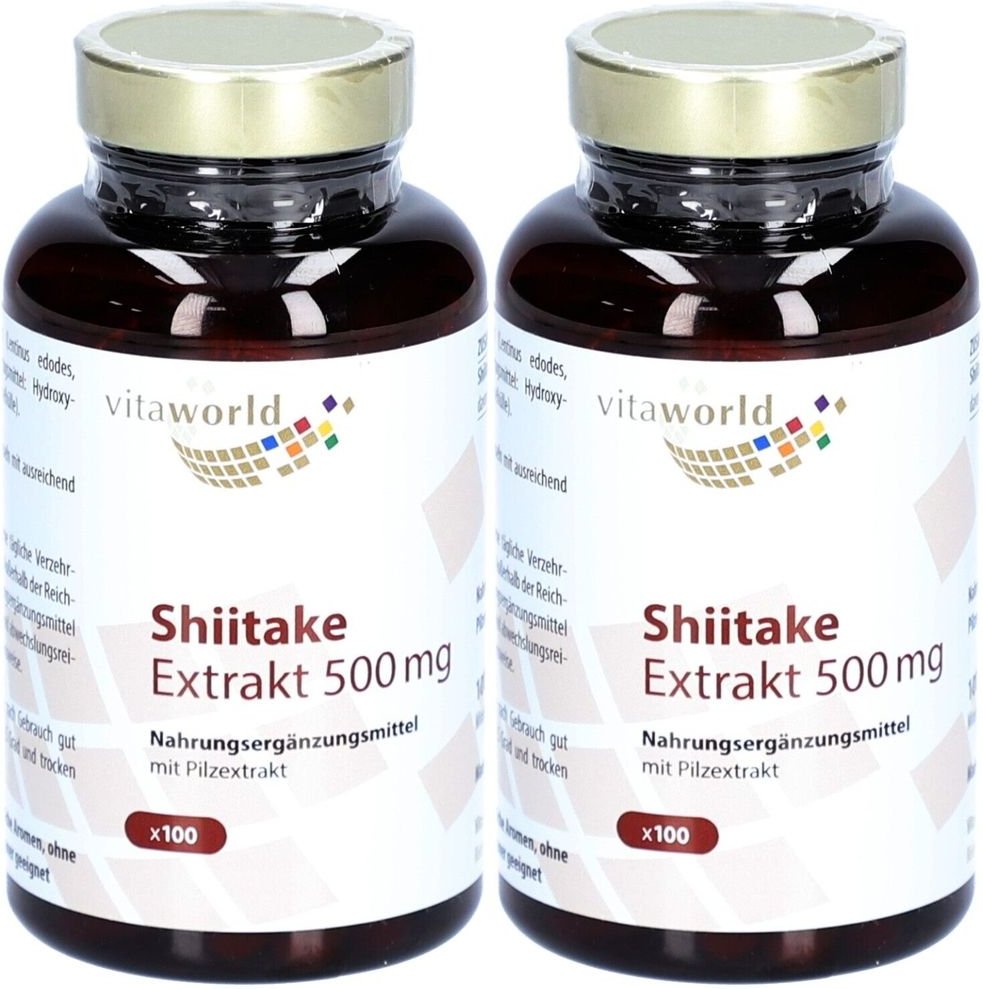 Shiitake Extrakt 500 mg Kapseln 2x 2x100 St