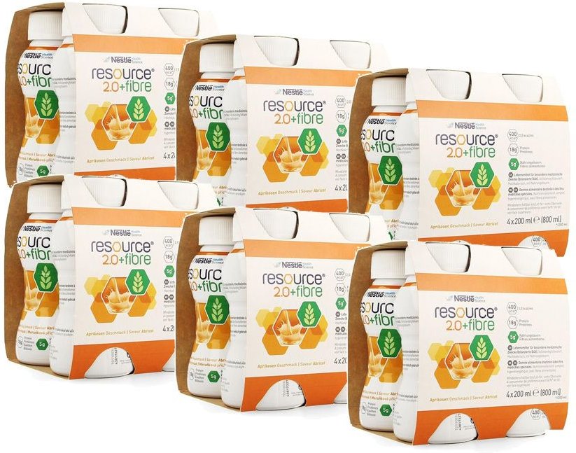 Resource 2.0 fibre Aprikose 6x4x200 ml Flüssigkeit