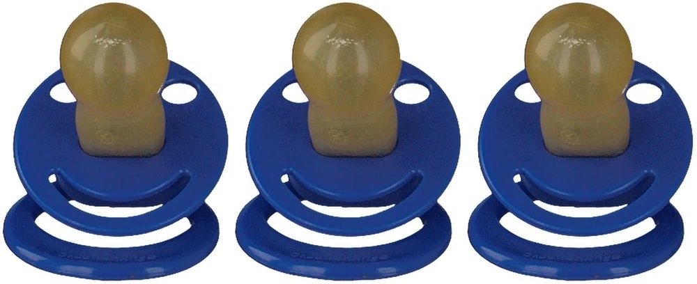 Beruhigungssauger kirschf.Lat.ab 6 M.dunkelblau 3x 3x1 St