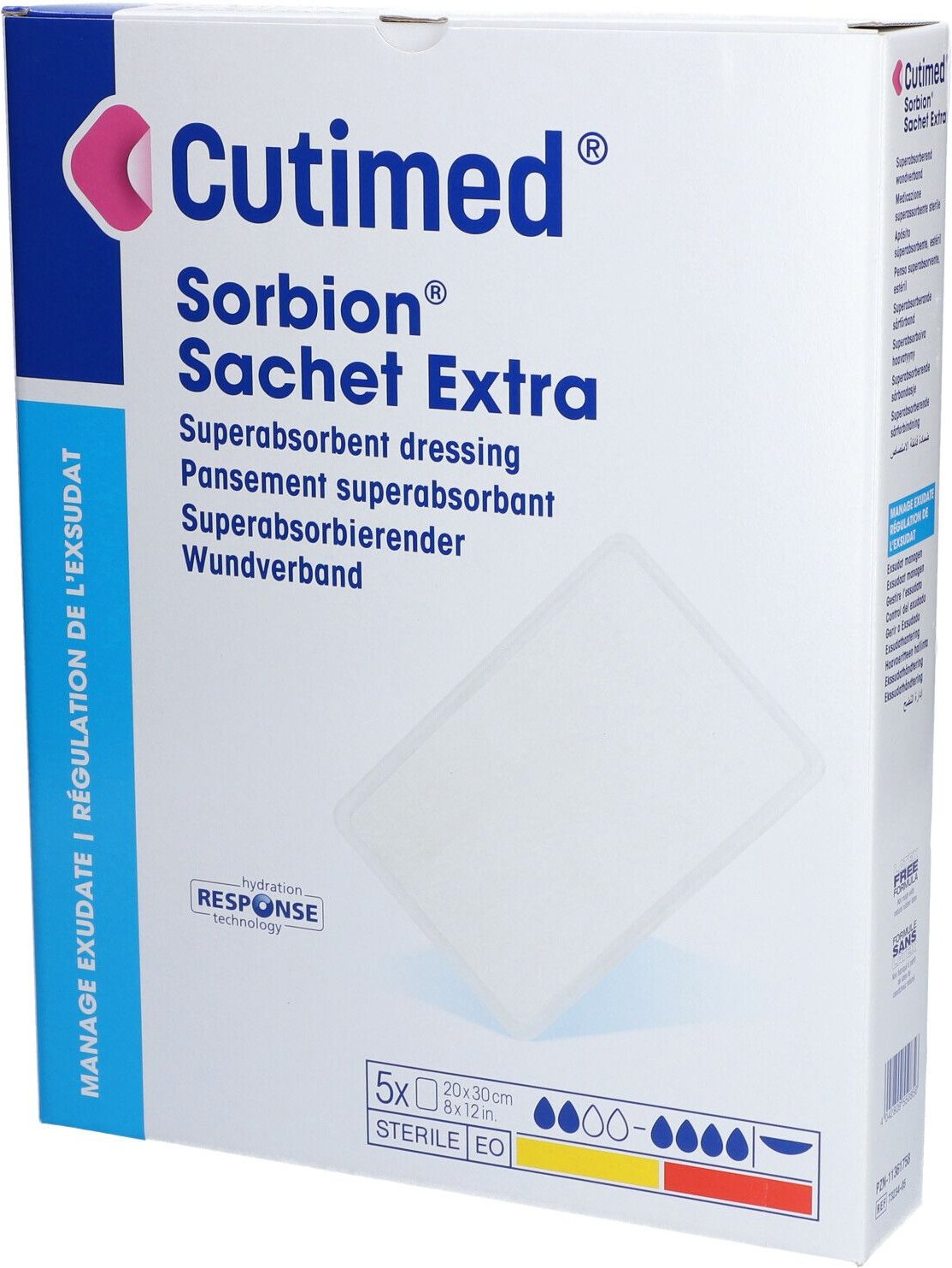 Cutimed Sorbion Sachet Extra Wundaufl.20x30 cm 5 St Pflaster