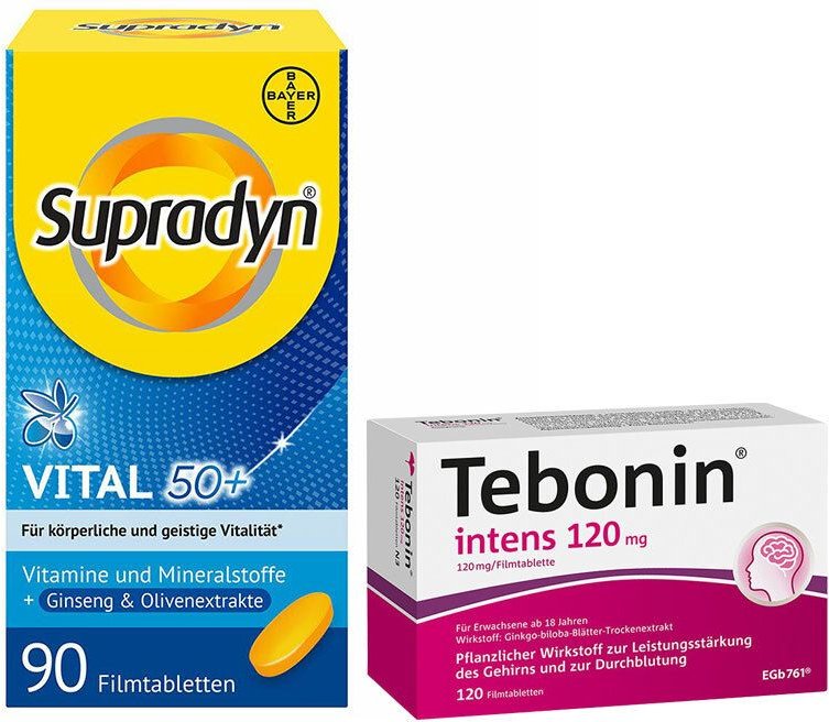 Supradyn Vital 50+ Ginseng + Olive und Tebonin intens 120 mg 1 St Set