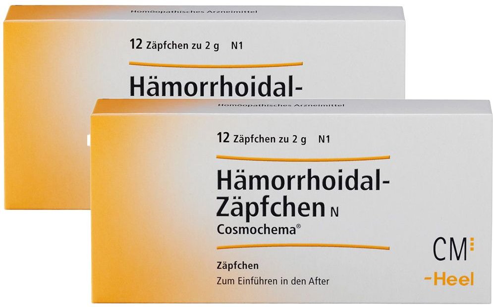Hämorrhoidal Zäpfchen N Cosmochema Doppelpack 2x12 St Suppositorien