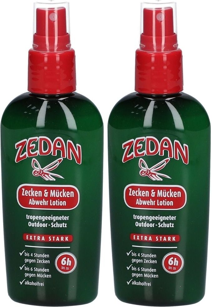Zedan Abwehr Sprühlotion outdoor Zecken & Mücken 2x 2x100 ml Spray