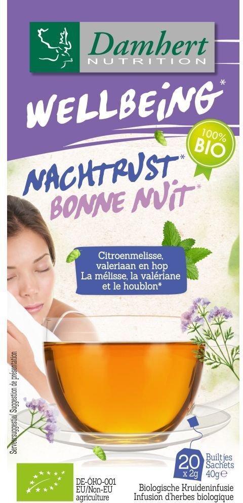 Damhert Tea Time Thee Nachtrust 20 zakjes Bio St Filterbeutel