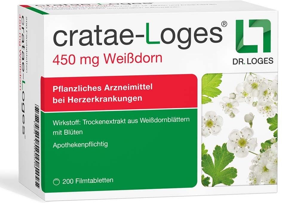 Cratae-Loges 450 mg Weißdorn Filmtabletten 200 St