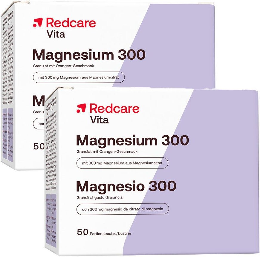 Redcare Magnesium 300 Doppelpack 2x50 St Trinkgranulat
