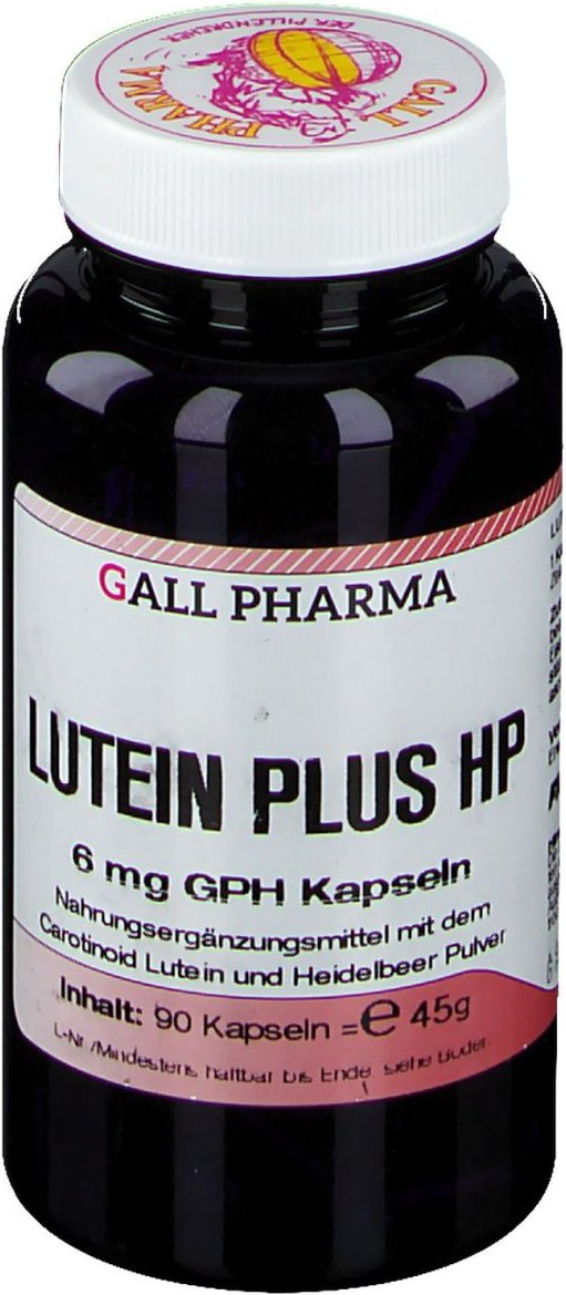 Lutein Plus HP 6 mg GPH Kapseln 90 St