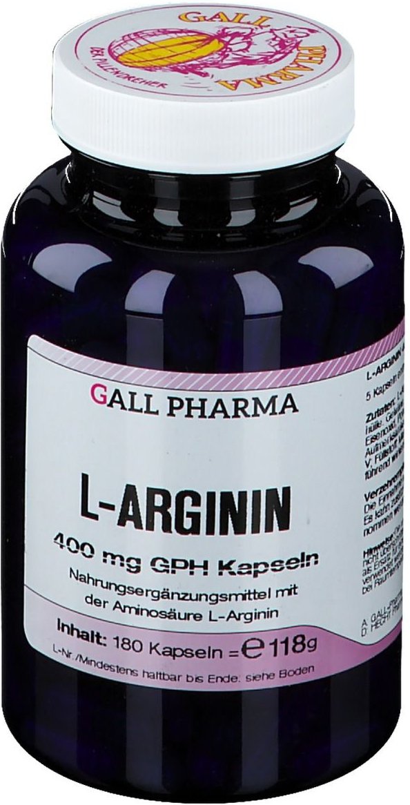 L-Arginin 400 mg Kapseln 180 St