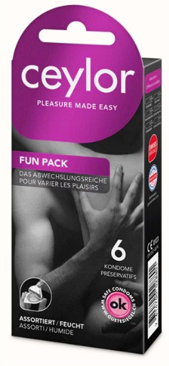 Ceylor Fun Pack Präservativ mit Reservoir 6 Stk St Kondome