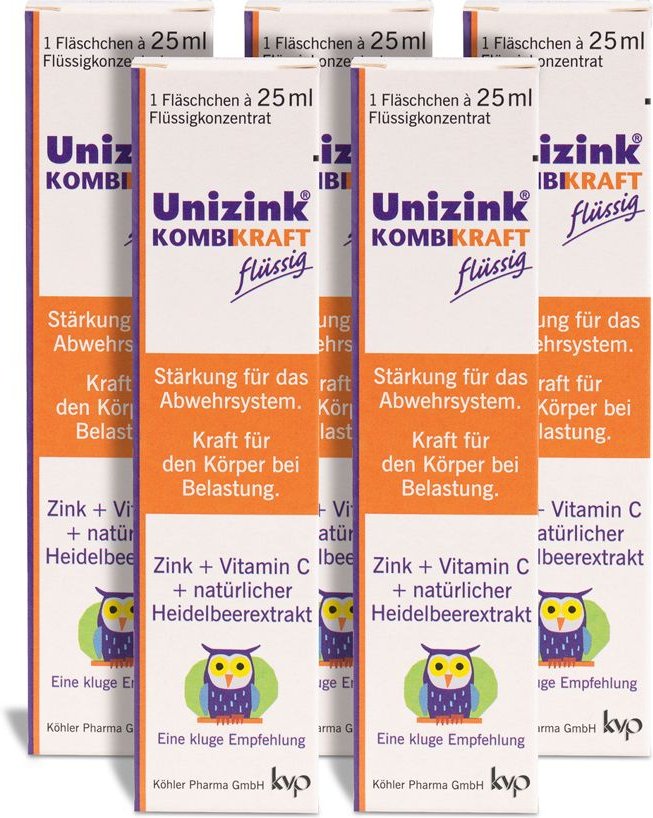 Unizink Kombikraft 5x25 ml Flaschen