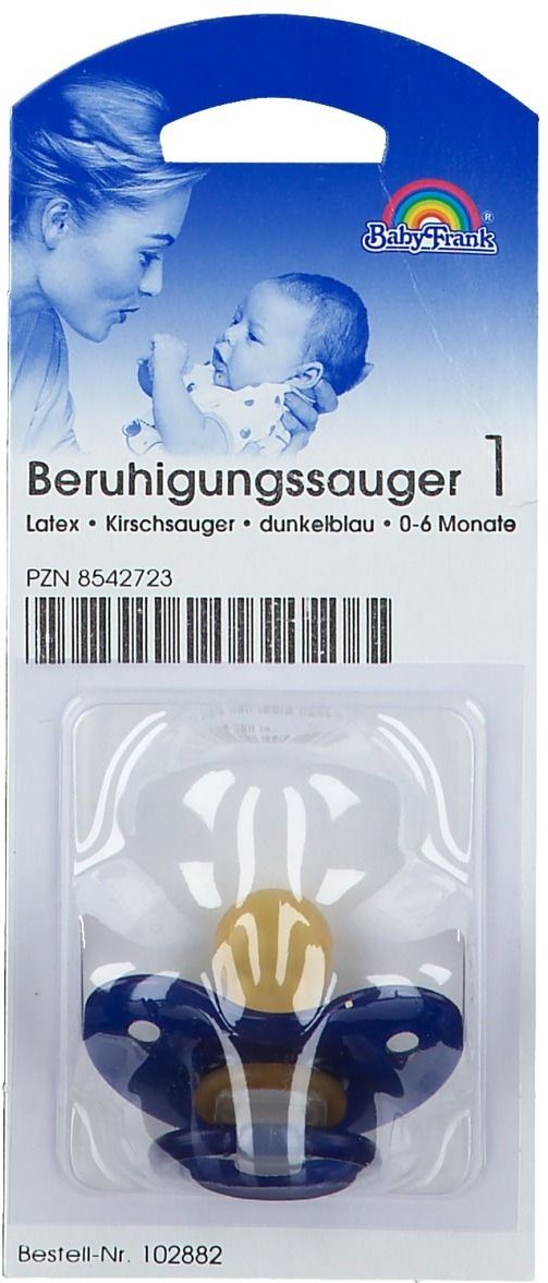 Sauger Kirsche klein gr.Scheibe dunkelblau 1 St Schnuller