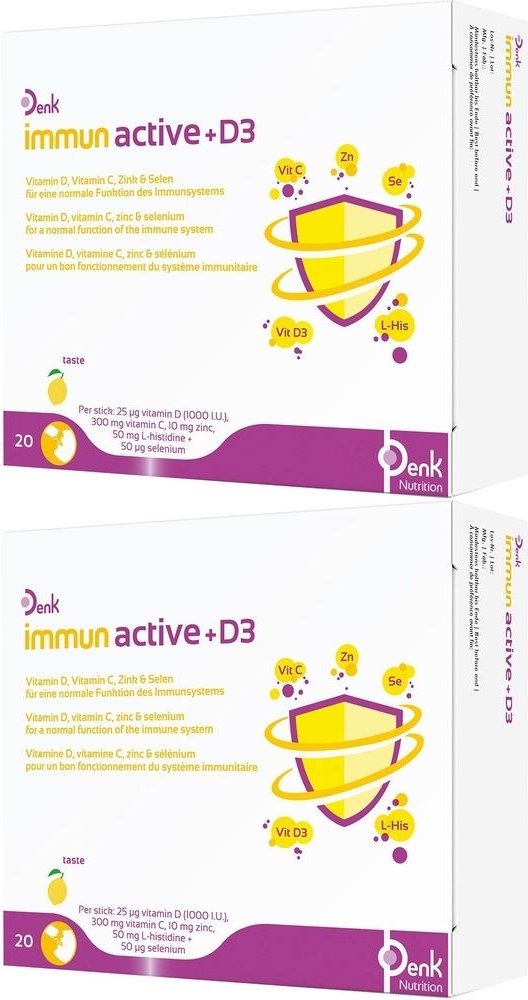 Immun Active+D3 Denk Pulver 2x 2x20 St