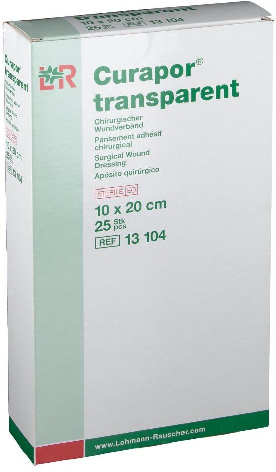 Curapor Wundverband steril transparent 10x20 cm 25 St Pflaster