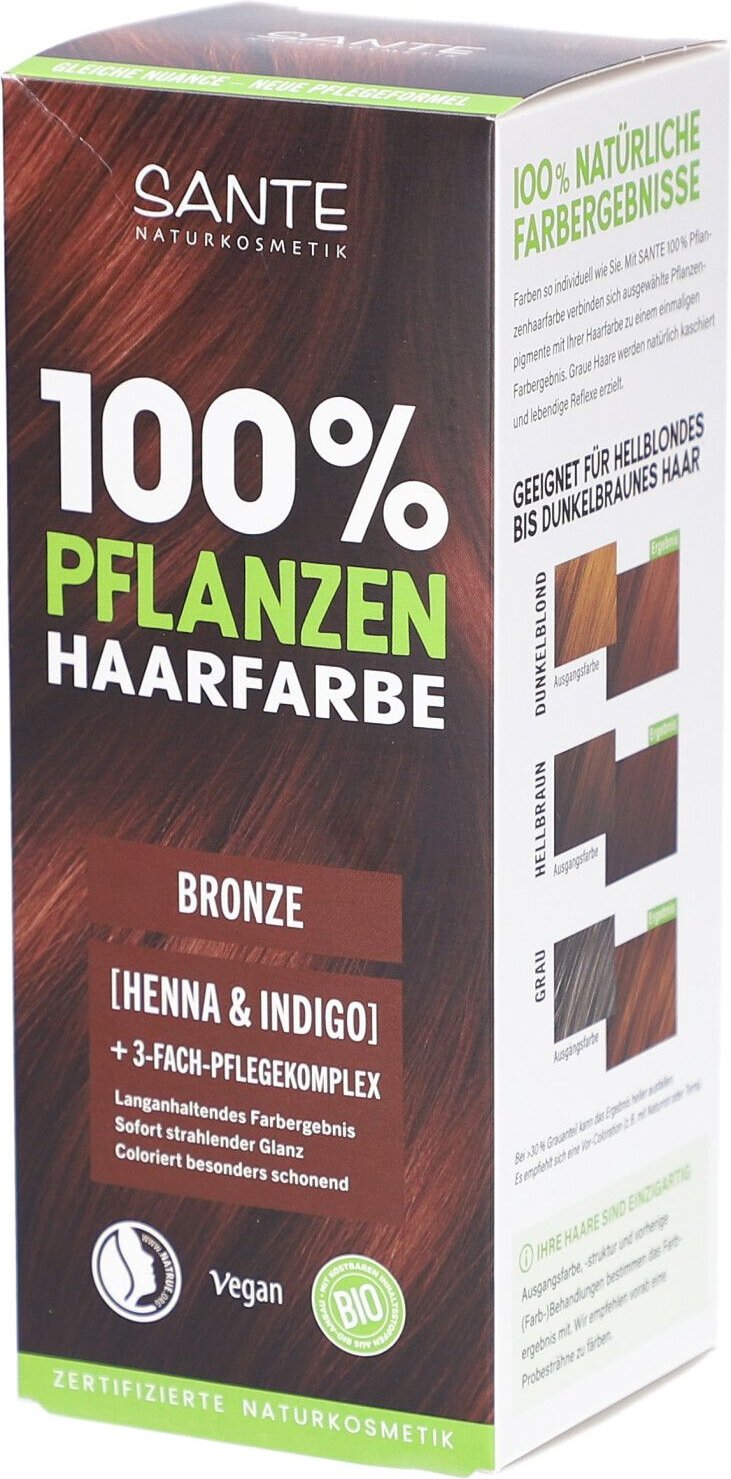 Thumbnail - 100% Pflanzenhaarfarbe mit 3-Fach Pflegekomplex bronze 03 100 g Sonstige