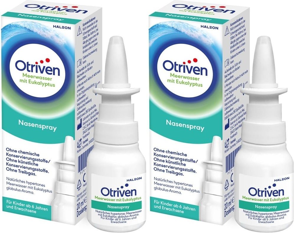Otriven Meerwasser mit Eukalyptus Nasenspray x2 2x20 ml