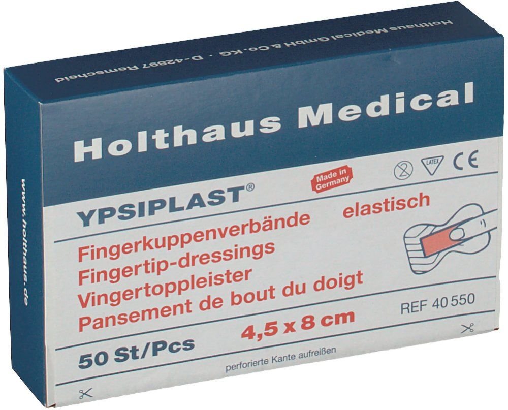 Thumbnail - Fingerkuppenverband Ypsiplast elast.4,5x8 cm haut 50 St Verband
