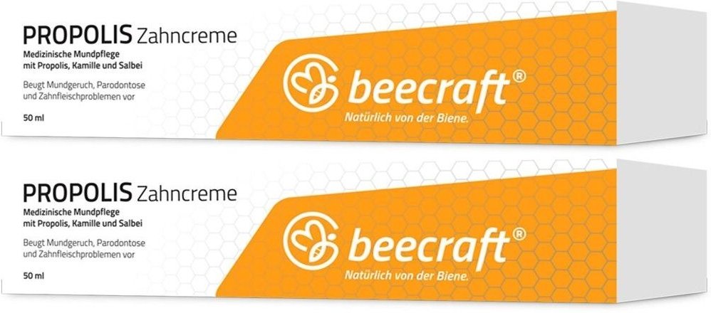 Beecraft Propolis Zahncrem x2 2x50 ml Zahncreme