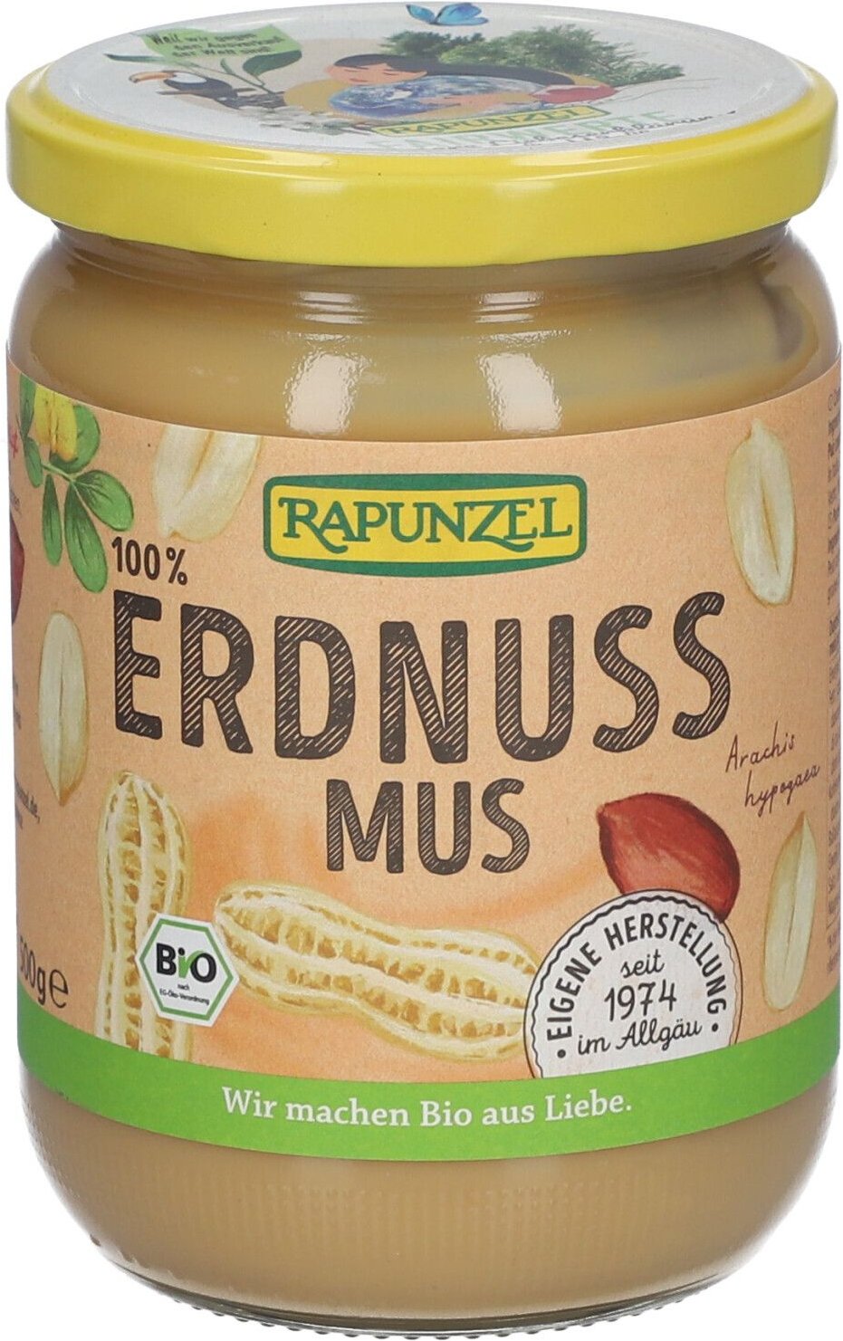 Rapunzel Erdnussmus fein Bio 500 g Brotaufstrich