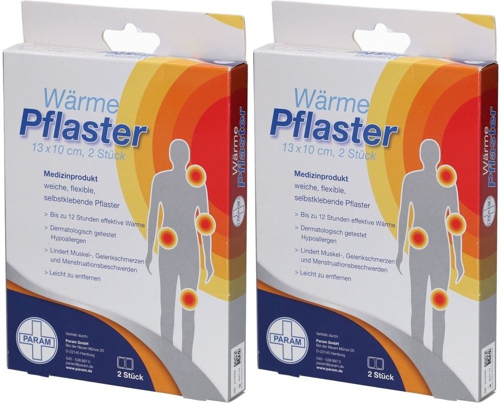 Param Wärmepflaster 10x13 cm 2x 2x2 St Pflaster