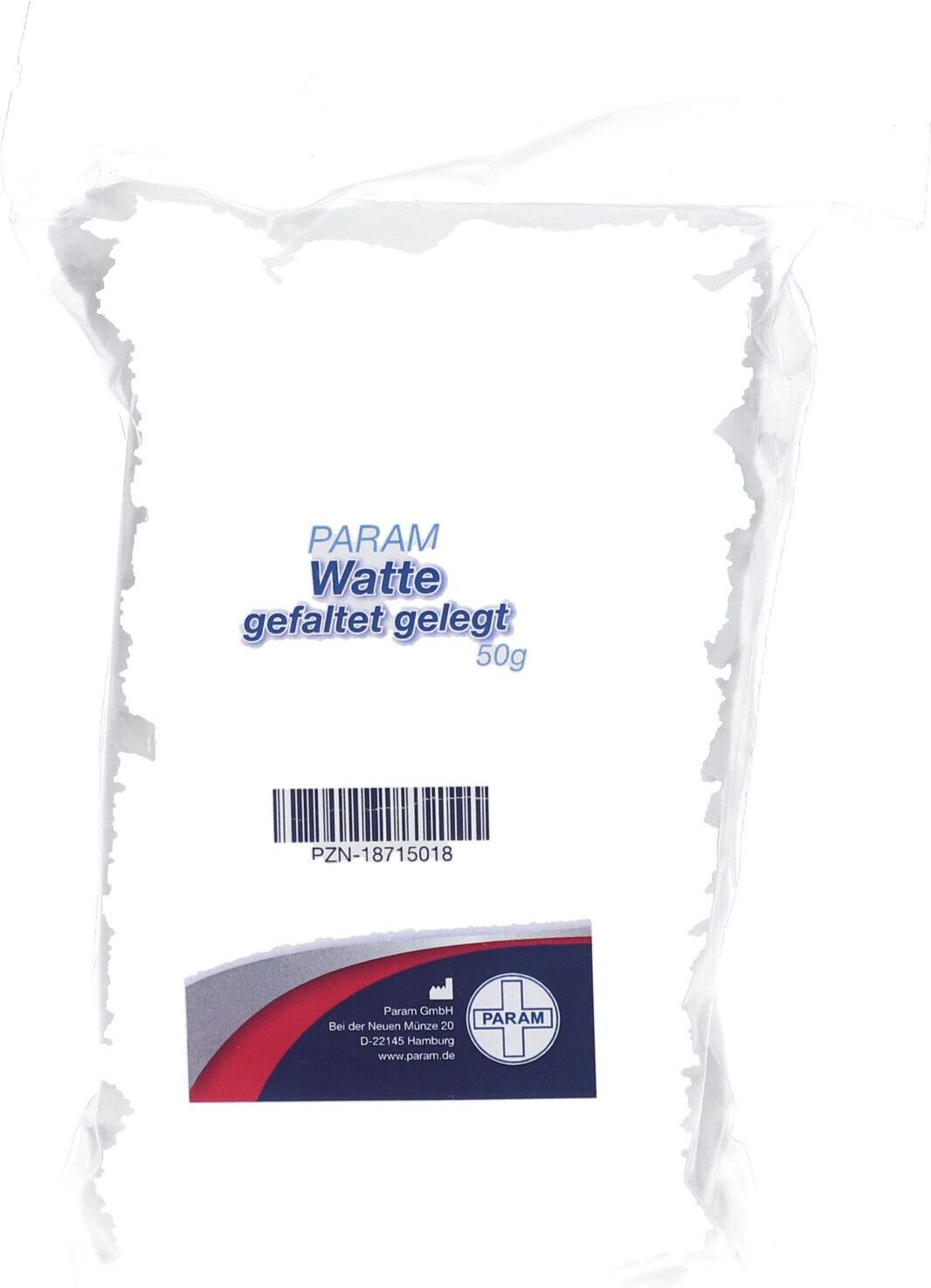Thumbnail - Watte Gefaltet gelegt 100% Baumwolle 50 g