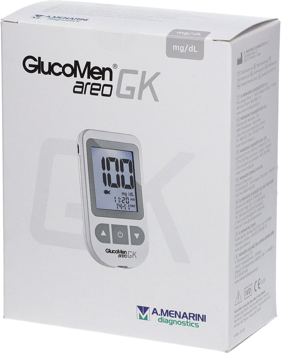 Glucomen areo GK Blutzucker- u.ß-Keton Set mg/dl 1 St Gerät