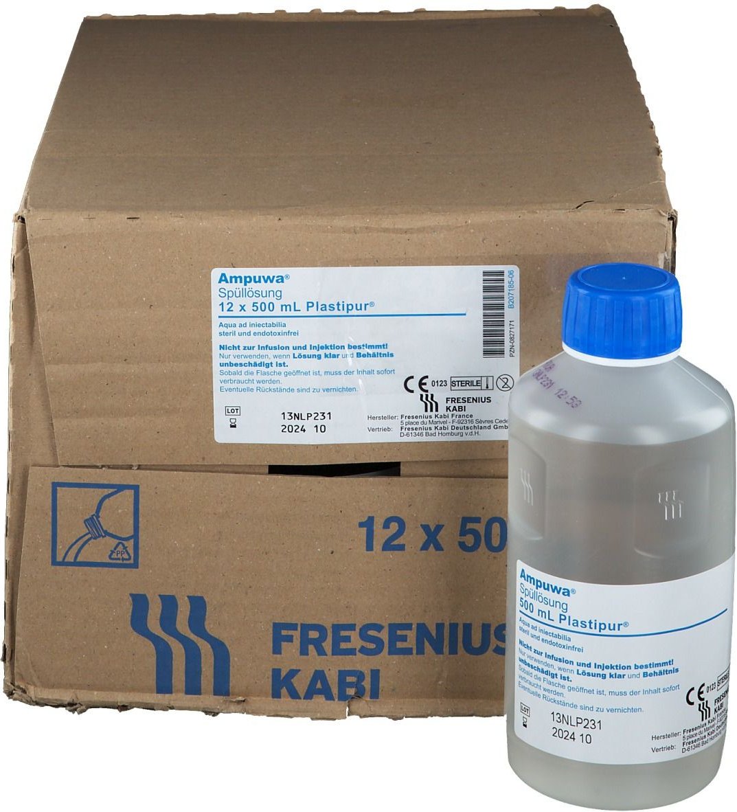 Thumbnail - Ampuwa für Spülzwecke 12x500 ml Spüllösung
