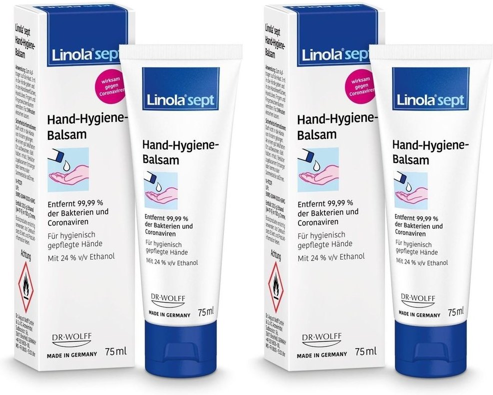 Linola Sept Hand Hygie BAL x2 2x75 ml Creme