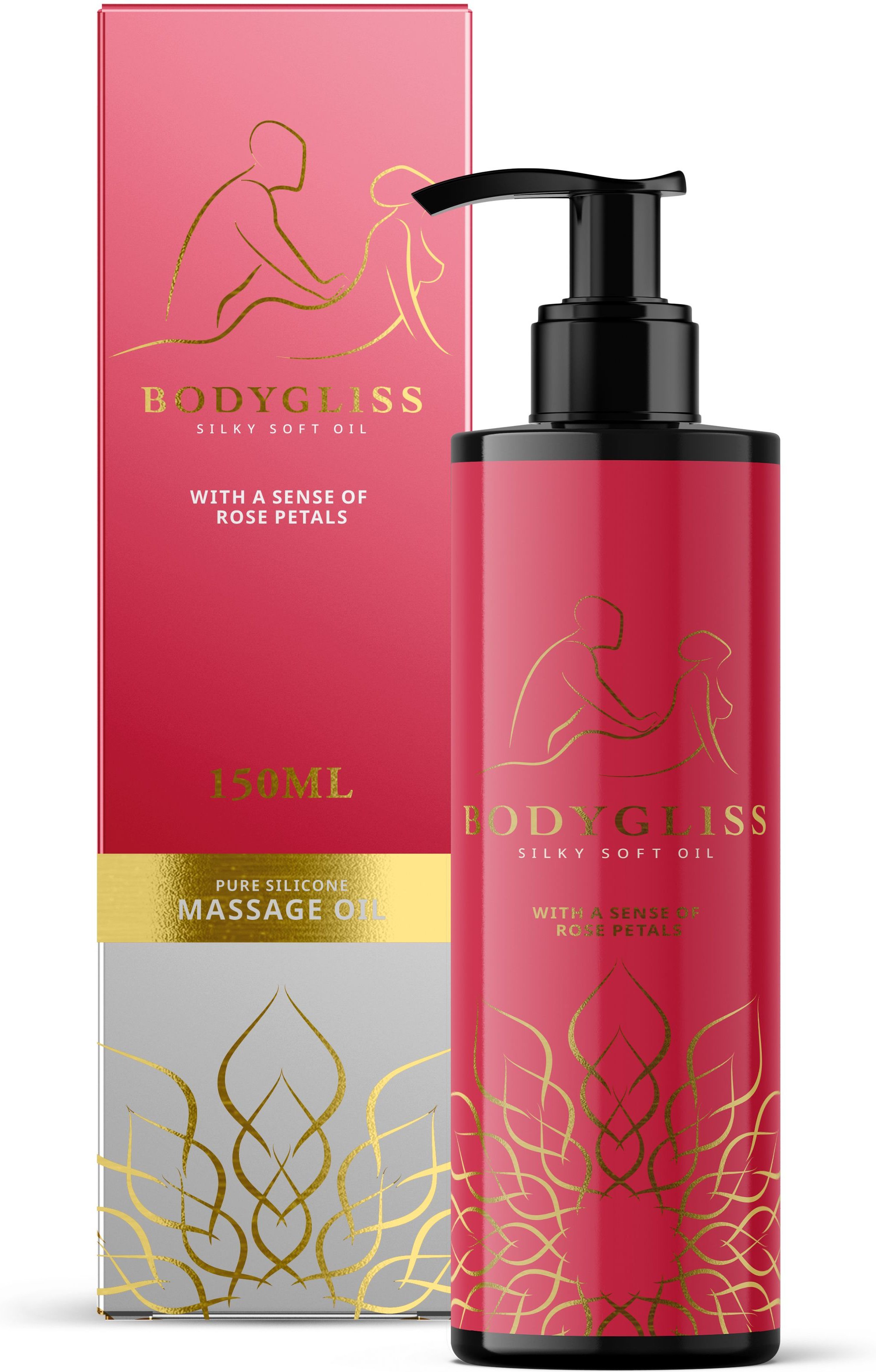 BodyGliss Massageöl/Gleitmittel Rosenblüten - 150ml 150 ml Öl