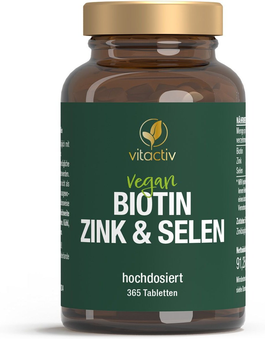 Biotin Zink & Selen Tabletten 365 St