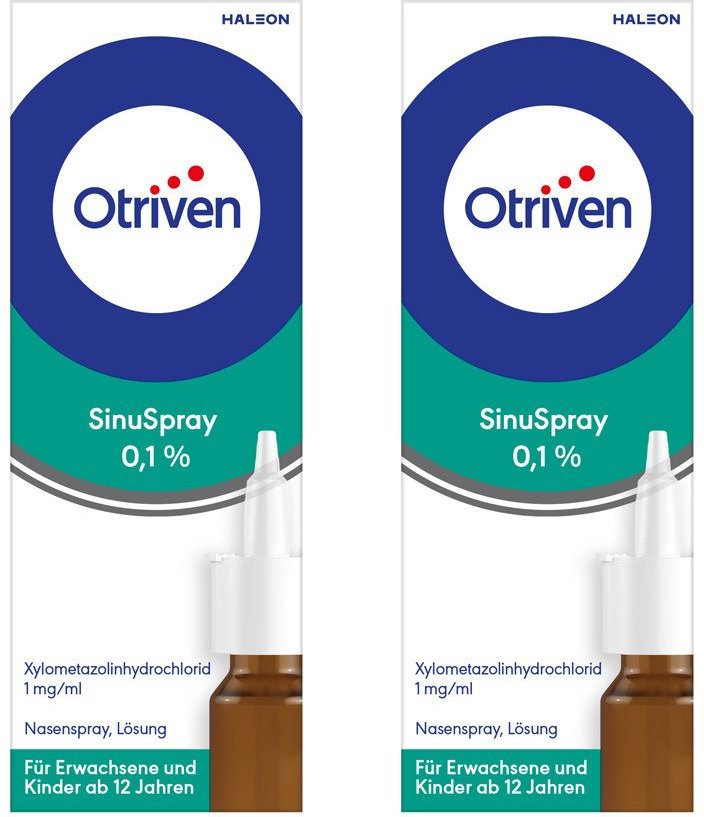 Otriven SinuSpray 0,1% Nasenspray Doppelpack 2x10 ml