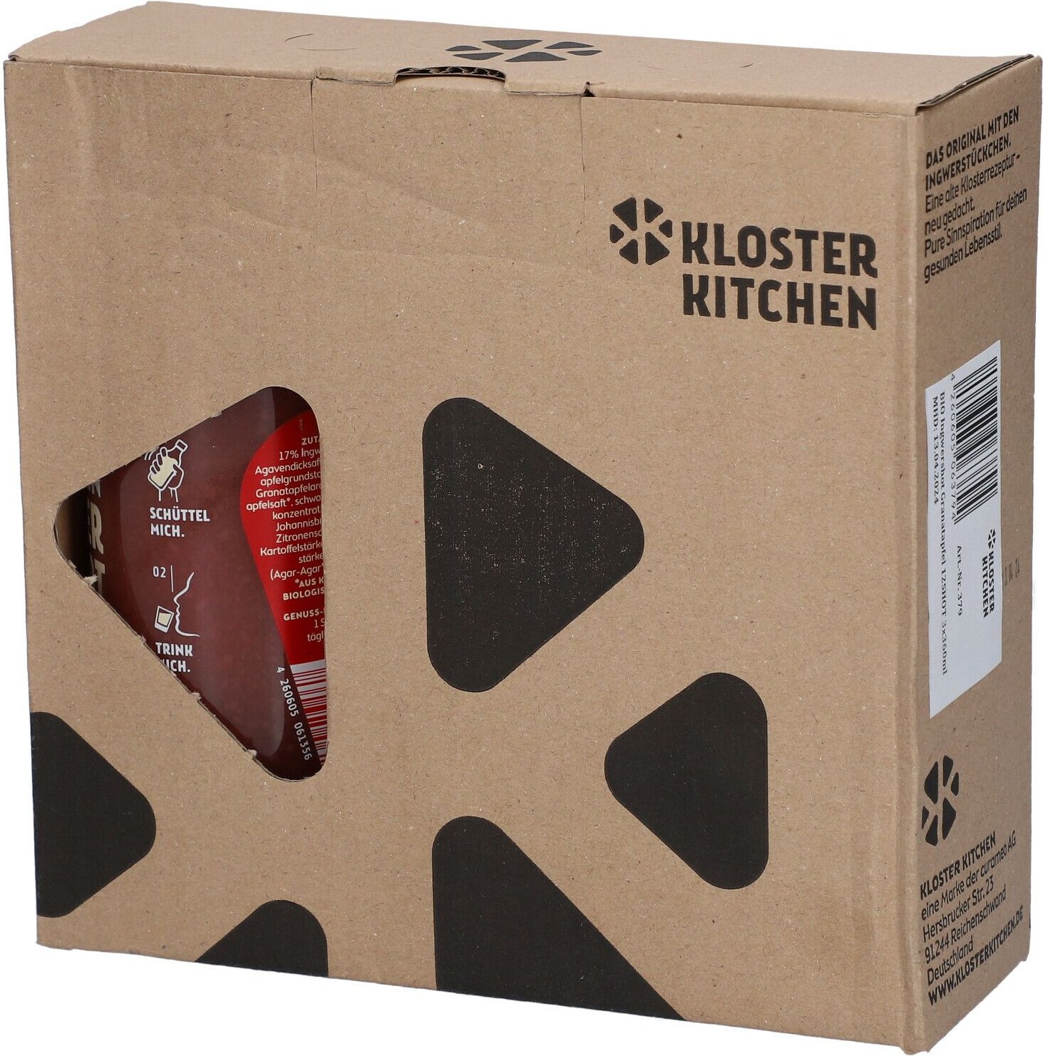 BIO Ingwershot Granatapfel 12Shots 3x360ml 3x360 ml Saft