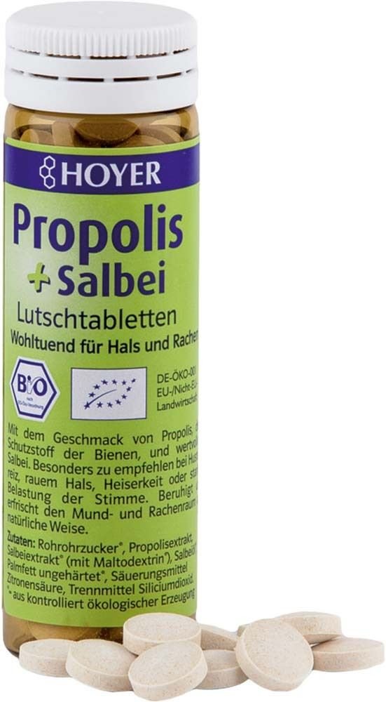 Hoyer Propolis & Salbei Bio 60 St Lutschtabletten