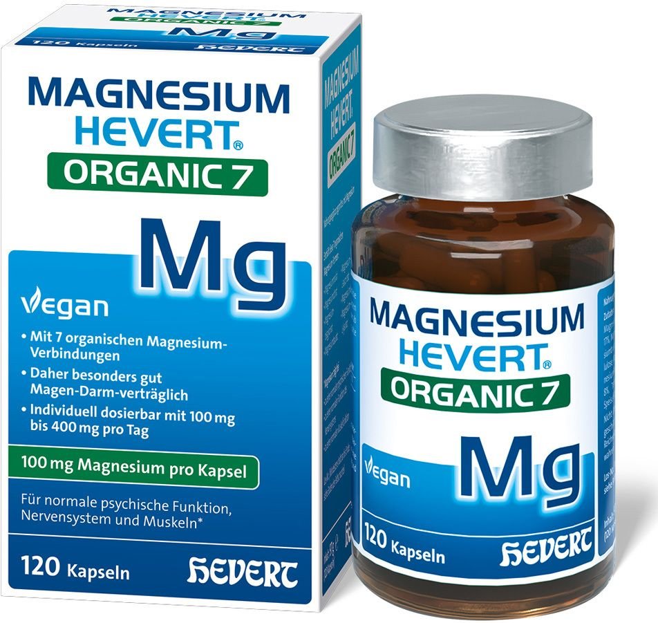 Magnesium Hevert Organic 7 Kapseln 120 St