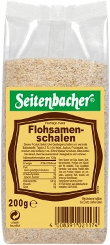 Seitenbacher Flohsamenschalen (Plantago ovata) 200 g