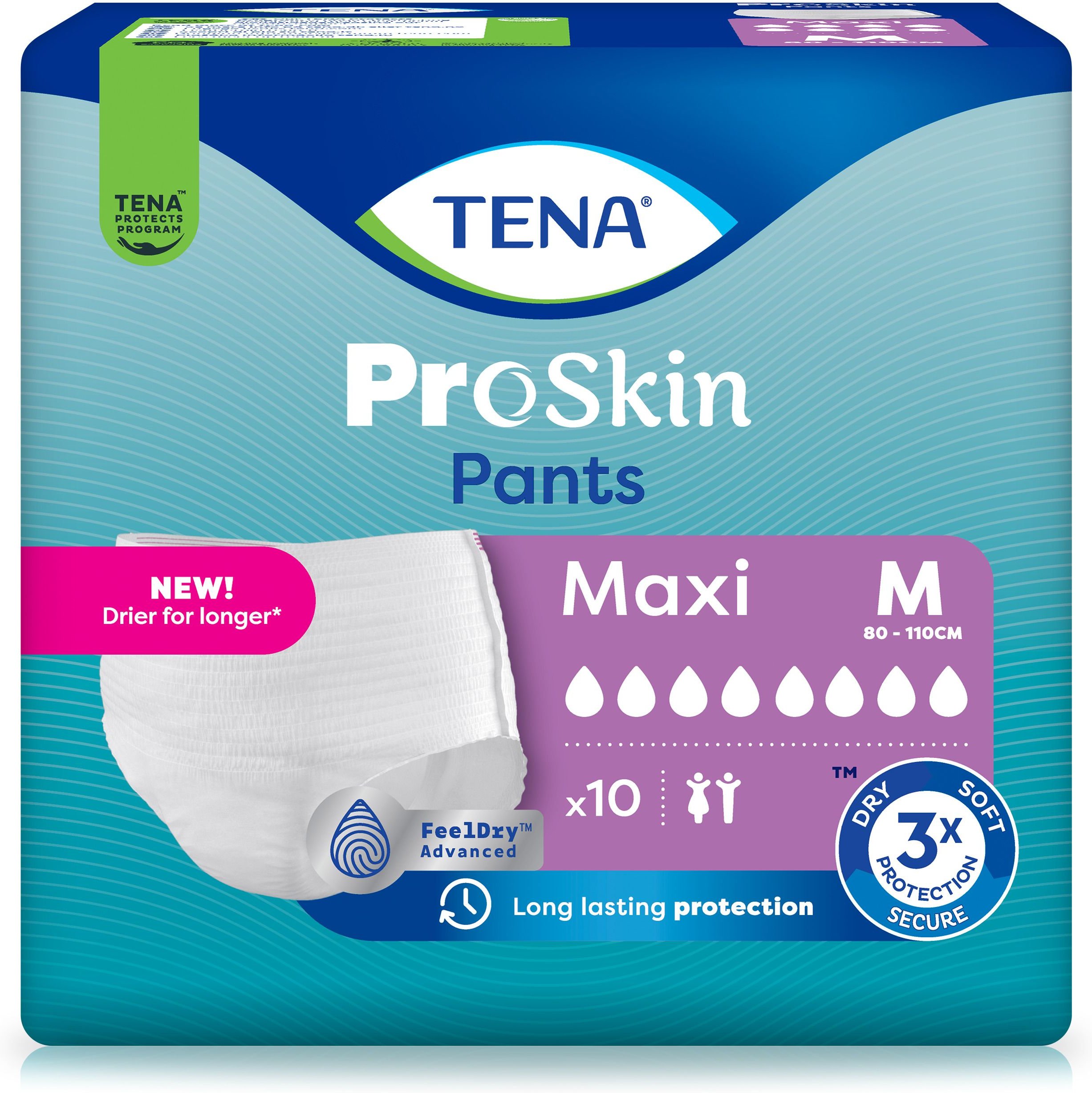 Tena Pants Maxi M bei Inkontinenz 10 St Einweghosen