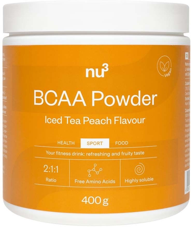 nu3 Bcaa Pulver, Ice Tea Peach 400 g Pulver