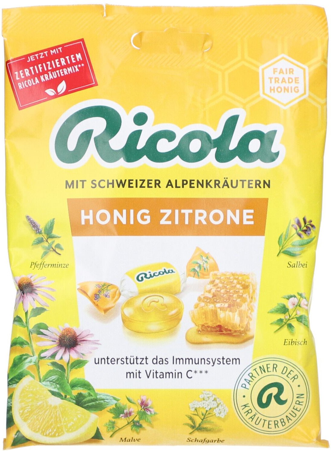 Ricola m.Z.Beutel Echinacea Honig Zitrone Bonbons 75 g