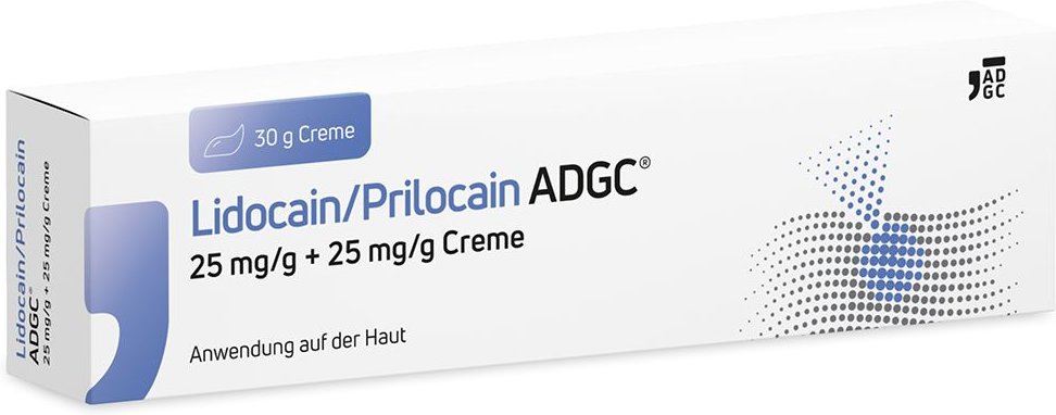Lidocain/Prilocain Adgc 25 mg/g + Creme 30 g