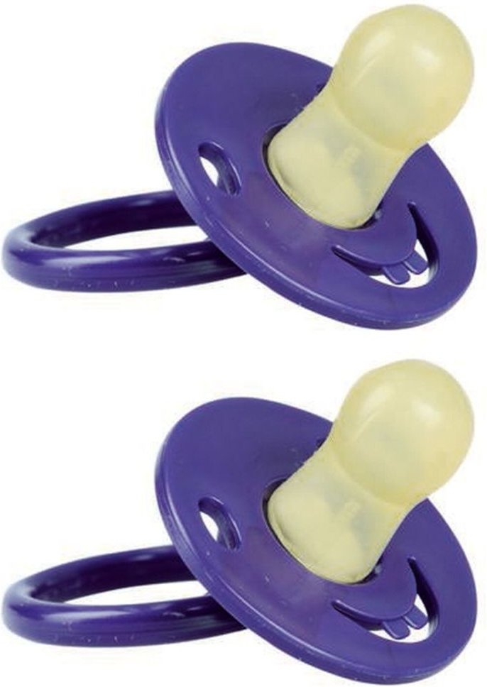 Beruhigungssauger Kirsche Lat.6-18 M.blau/petrol 2x 2x2 St