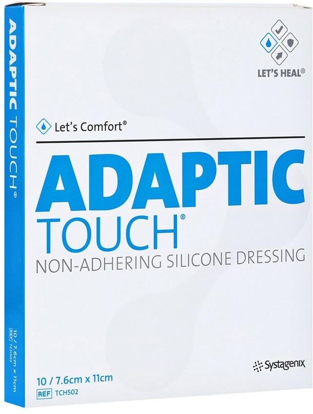 Adaptic Touch 7,6x11 cm nichthaft.Sil.Wundauflage