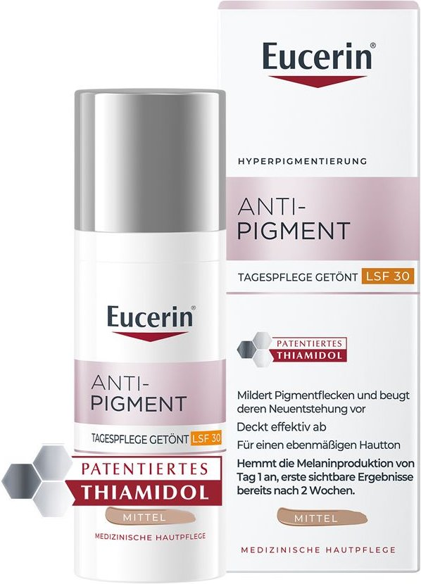 Eucerin Anti-Pigment Tag getönt mittel LSF 30 50 ml Tagescreme