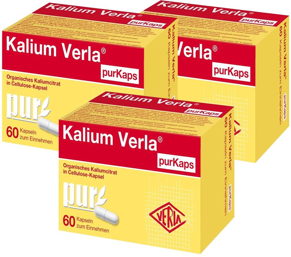 Kalium Verla Purkaps 3er-Pack 3x60 St Kapseln