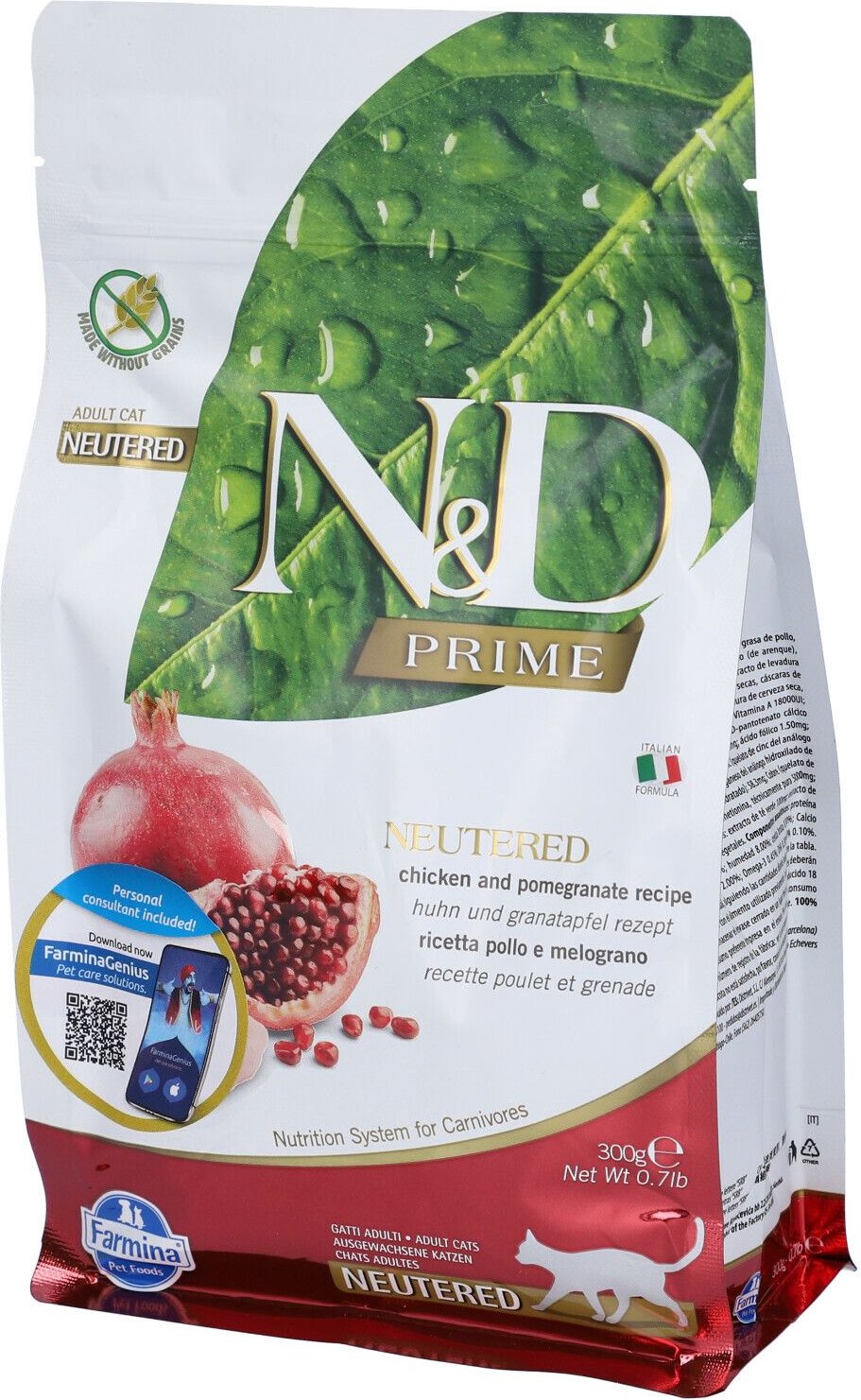 N&D CAT Neutered Pollo&Mel300G 300 g Futter