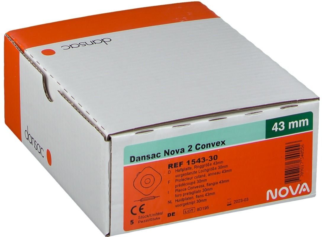 Dansac Nova 2 Basispl.stand.conv.RR43 30mm 5 St Basisplatte