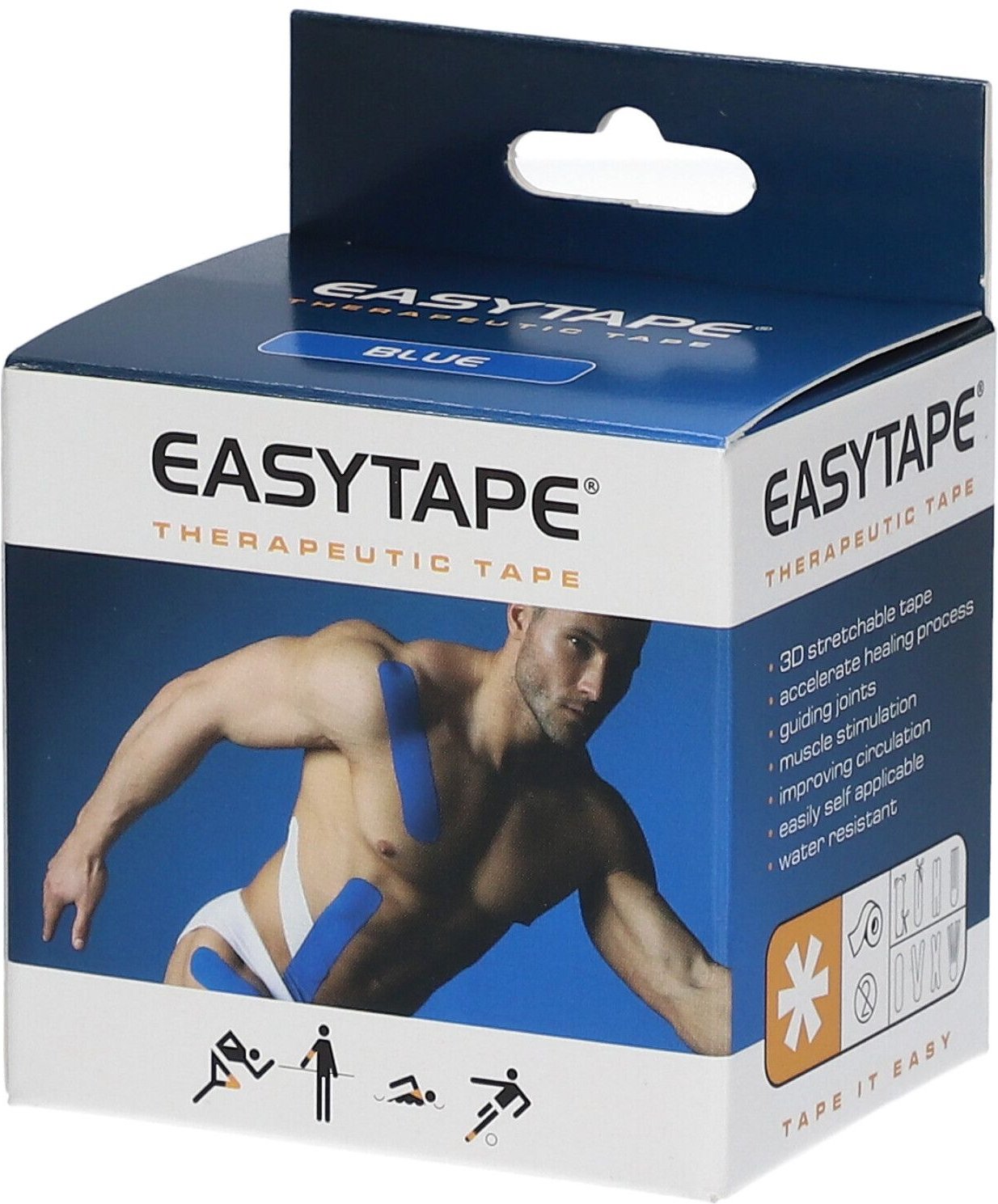 Easytape Kinesiology Tape Donkerblauw 1 St Verband