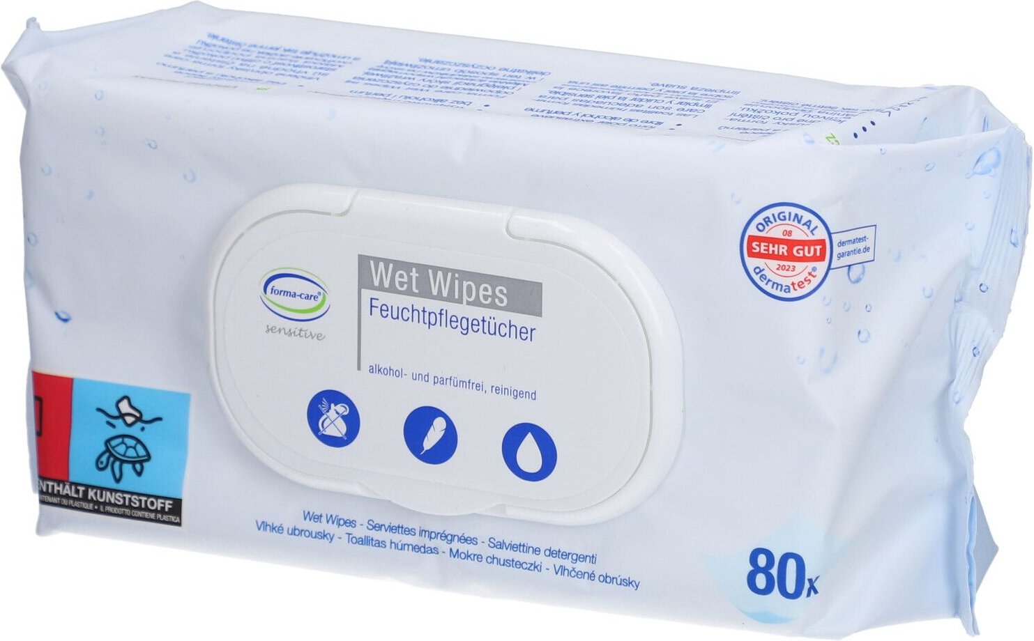 FORMA-care sensitive Feuchtpflegetücher Flowpack 80 St Tücher